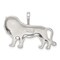 Sterling Silver Lion Charm Pendant Africa Animal Jewerly 18mm x 28mm